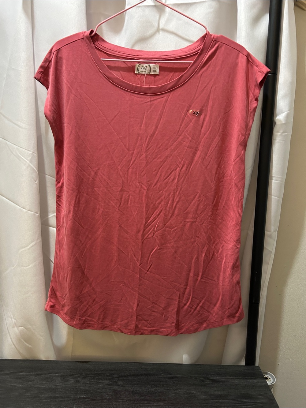 Maurices Rose Pink Crewneck Short-Sleeve Top